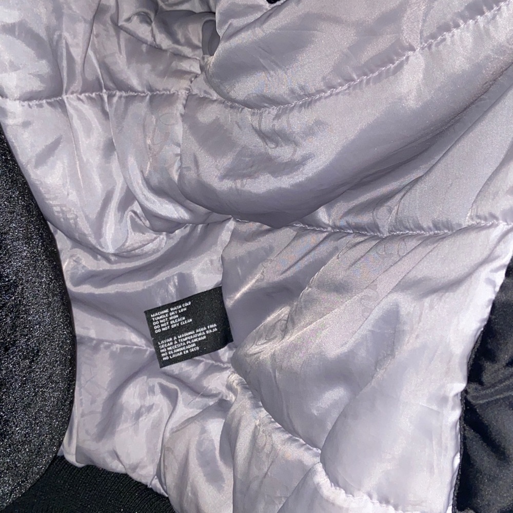 G-Unit Mens Bomber Heavyweight Jacket BLACK & GRAY - Picture 7 of 8